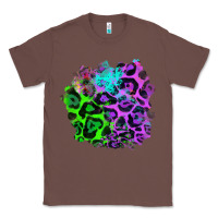 Chestnut Colorful Leopard patch Classic Tee - RanaPortraitStore