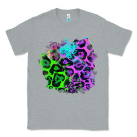 Heather Grey Colorful Leopard patch Classic Tee - RanaPortraitStore