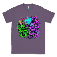 Lavender Colorful Leopard patch Classic Tee - RanaPortraitStore