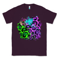 Plum Colorful Leopard patch Classic Tee - RanaPortraitStore