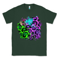 Sports Green Colorful Leopard patch Classic Tee - RanaPortraitStore