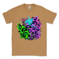 Toasted Coconut Colorful Leopard patch Classic Tee - RanaPortraitStore