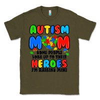 Army Green autism mom some people look up to their heroes i'm Classic Tee - JahusDesignShop