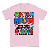 Bubblegum Pink autism mom some people look up to their heroes i'm Classic Tee - JahusDesignShop