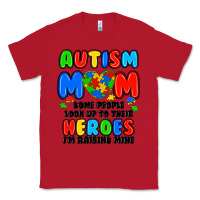 Red autism mom some people look up to their heroes i'm Classic Tee - JahusDesignShop