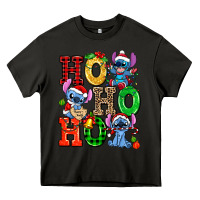 Asphalt ho ho ho stitch Heavy Core Tee - AdoDesignShop