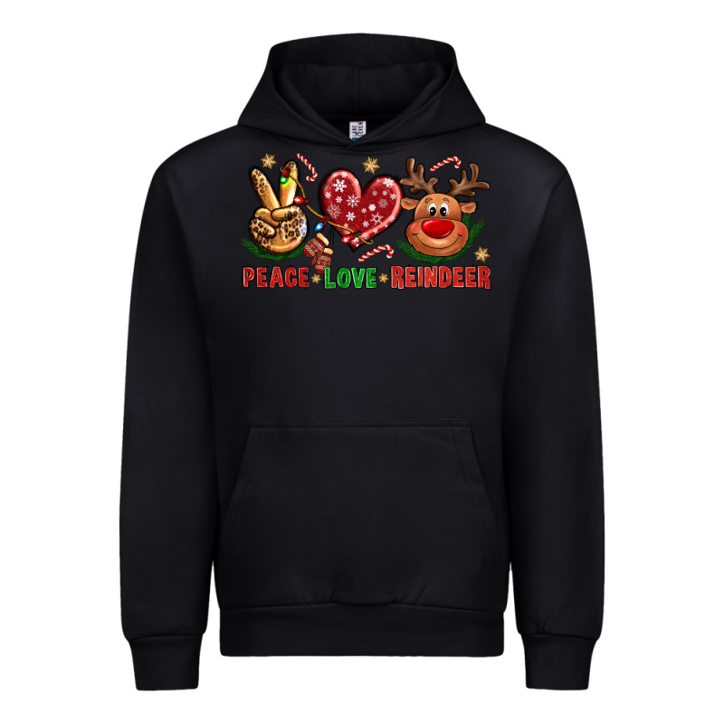 Peace Love Reindeer Christmas Urban Hoodie by BundleAndBundleShop | Teevron