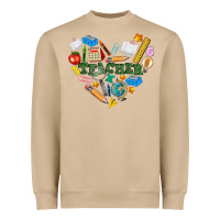 Mushroom teacher heart Heavyweight Sweatshirt - NancyCooperArtShop