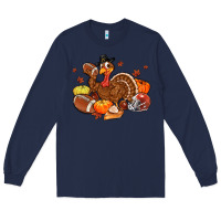 Navy football turkey thanksgiving Long Sleeve Tee - MaliasSmallBusiness