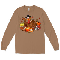 Toasted Coconut football turkey thanksgiving Long Sleeve Tee - MaliasSmallBusiness
