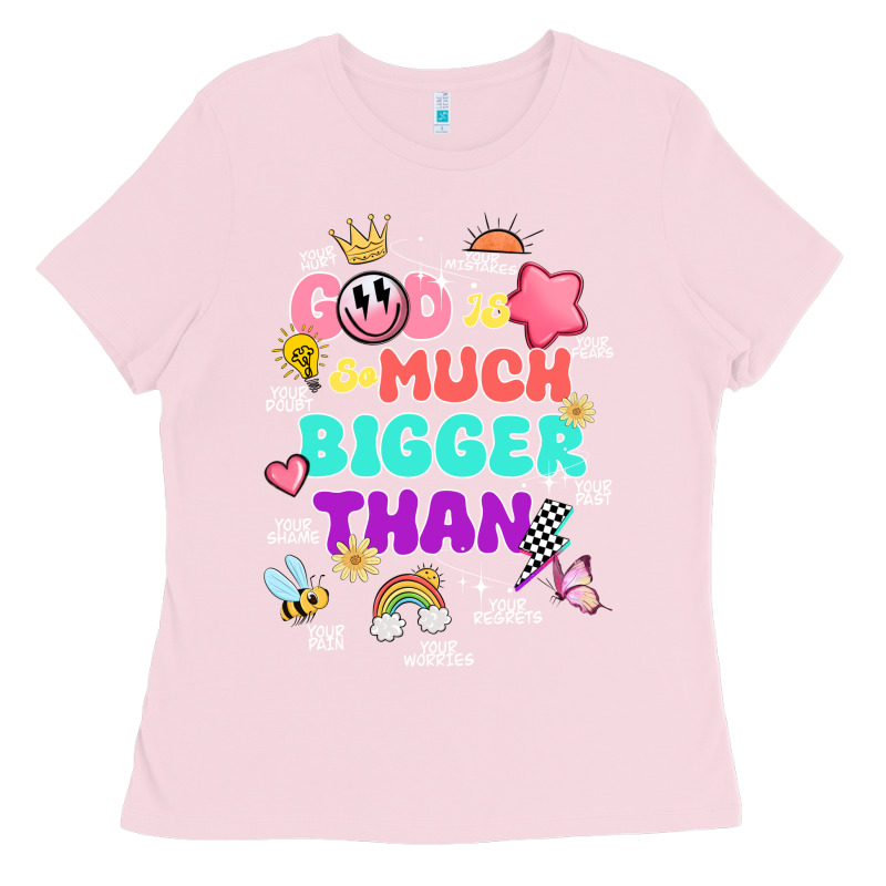 God Is Bigger Design Ladies Tee by JahusDesignShop | Teevron