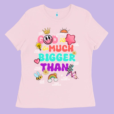 God Is Bigger Design Ladies Tee Designed By Jahusdesignshop