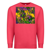 Cardinal mardi gras fleur de lis Premium Sweatshirt - CowGirlArtShop