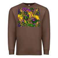 Chestnut mardi gras fleur de lis Premium Sweatshirt - CowGirlArtShop