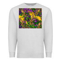 Dove Grey mardi gras fleur de lis Premium Sweatshirt - CowGirlArtShop