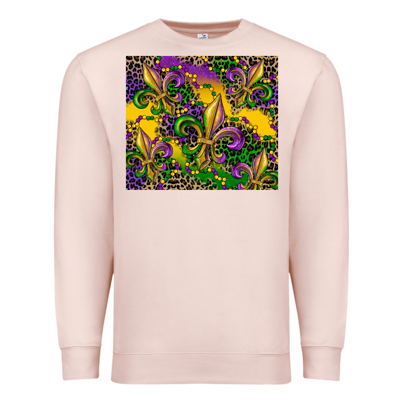 Mardi Gras Fleur De Lis Premium Sweatshirt by CowGirlArtShop | Teevron