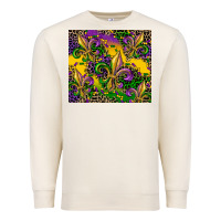 Sandshell mardi gras fleur de lis Premium Sweatshirt - CowGirlArtShop