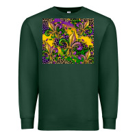 Sports Green mardi gras fleur de lis Premium Sweatshirt - CowGirlArtShop