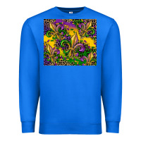 True Royal mardi gras fleur de lis Premium Sweatshirt - CowGirlArtShop