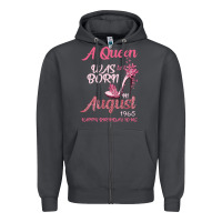 Smoke A Queen Was Born In August 1965 Happy Birthday To Me 55 Years Old Zipper Hoodie - Bettercallsaul