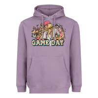 Lavender game day baseball leopard Heavyweight Hoodie - HowdyJamesFarm