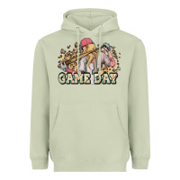 Matcha game day baseball leopard Heavyweight Hoodie - HowdyJamesFarm