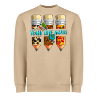 Mushroom teach love inspire Heavyweight Sweatshirt - NancyCooperArtShop