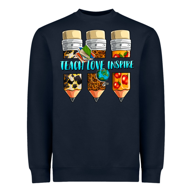 Teach Love Inspire Heavyweight Sweatshirt by NancyCooperArtShop | Teevron