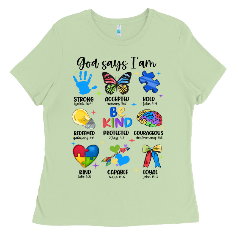 God Says I Am Autism Ladies Tee by JahusDesignShop | Teevron