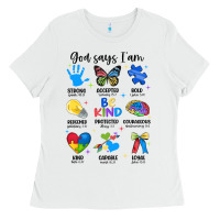 White god says i am autism Ladies Tee - JahusDesignShop