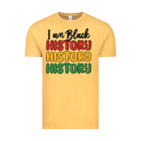 Vintage Mustard i am black history Vintage Tee - MaliasSmallBusiness