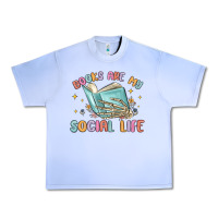 Grape Ice books are my social life Urban Heavy Tee - MaliasSmallBusiness