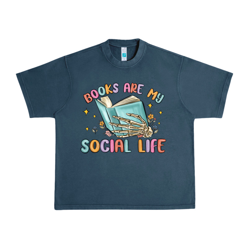 Books Are My Social Life Urban Heavy Tee by MaliasSmallBusiness | Teevron