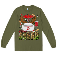 Army Green nurse squad Long Sleeve Tee - MaliasSmallBusiness