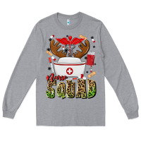Heather Grey nurse squad Long Sleeve Tee - MaliasSmallBusiness