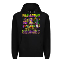 Black parading with my gnomies mardi gras Premium Hoodie - CowGirlArtShop