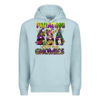 Blue Mist parading with my gnomies mardi gras Premium Hoodie - CowGirlArtShop