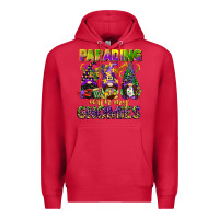 Cardinal parading with my gnomies mardi gras Premium Hoodie - CowGirlArtShop
