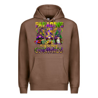 Chestnut parading with my gnomies mardi gras Premium Hoodie - CowGirlArtShop
