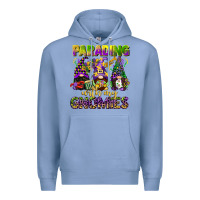 Colony Blue parading with my gnomies mardi gras Premium Hoodie - CowGirlArtShop