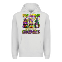 Dove Grey parading with my gnomies mardi gras Premium Hoodie - CowGirlArtShop