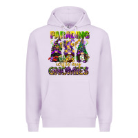 Lilac parading with my gnomies mardi gras Premium Hoodie - CowGirlArtShop