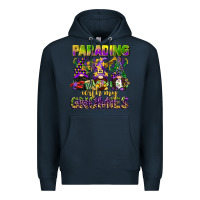 Navy parading with my gnomies mardi gras Premium Hoodie - CowGirlArtShop