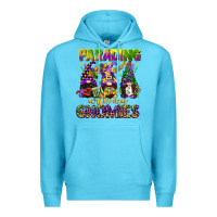 Ocean Blue parading with my gnomies mardi gras Premium Hoodie - CowGirlArtShop