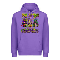 Purple parading with my gnomies mardi gras Premium Hoodie - CowGirlArtShop