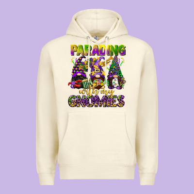 Parading With My Gnomies Mardi Gras Premium Hoodie Designed By Cowgirlartshop