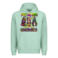 Seafoam parading with my gnomies mardi gras Premium Hoodie - CowGirlArtShop