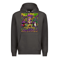 Smoke parading with my gnomies mardi gras Premium Hoodie - CowGirlArtShop