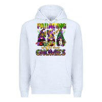 White parading with my gnomies mardi gras Premium Hoodie - CowGirlArtShop