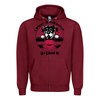 Burgundy I kissed a dog and I like it Zipper Hoodie - Bettercallsaul
